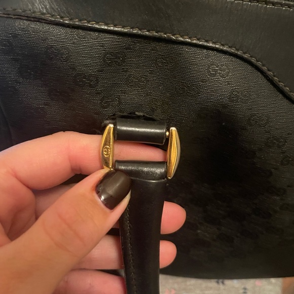 Vintage Black Gucci Boston Bag - Picture 9 of 16